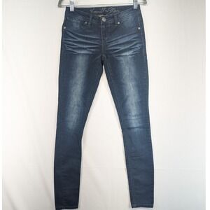Vanilla Star Womens Jeans Dark Wash Skinny Fit Size‎ 1